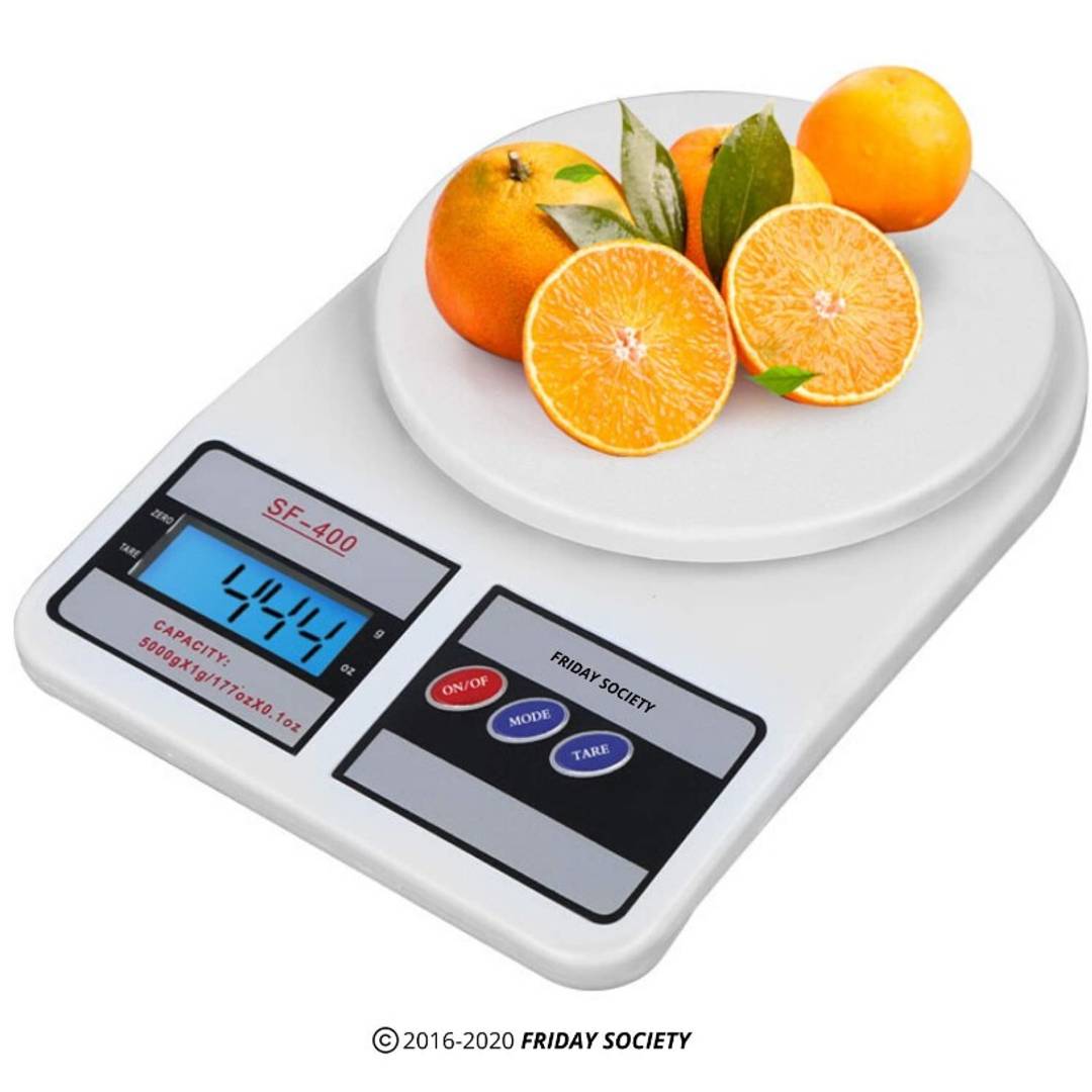 Electronic Digital Kitchen Scale weight Machine Multipurpose Digital Weighing Scale Backlit LCD Display for Measuring Food, Cake, Vegetable, Fruit (Max. capacity 10 Kg)